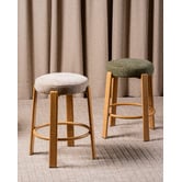 Keys Road Designs 63.5cm Orin Chenille Bar Stools