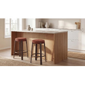 Keys Road Designs 63.5cm Orin Chenille Bar Stools