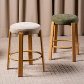 Keys Road Designs 63.5cm Orin Chenille Bar Stools