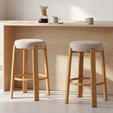 Keys Road Designs 63.5cm Orin Chenille Bar Stools