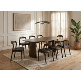 Keys Road Designs Dovian Faux Leather Dining Chairs