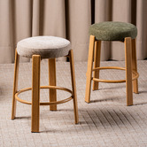 Keys Road Designs 63.5cm Orin Chenille Bar Stools