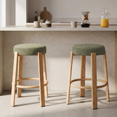 Keys Road Designs 63.5cm Orin Chenille Bar Stools