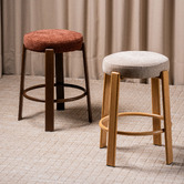 Keys Road Designs 63.5cm Orin Chenille Bar Stools