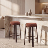 Keys Road Designs 63.5cm Orin Chenille Bar Stools