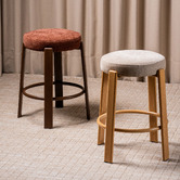 Keys Road Designs 63.5cm Orin Chenille Bar Stools