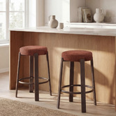 Keys Road Designs 63.5cm Orin Chenille Bar Stools