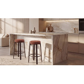 Keys Road Designs 63.5cm Orin Chenille Bar Stools