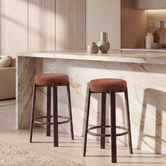 Keys Road Designs 63.5cm Orin Chenille Bar Stools