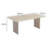 Keys Road Designs Circe Travertine-Look Coffee Table