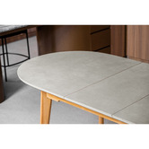 Keys Road Designs Brier Rubberwood Extendable Dining Table