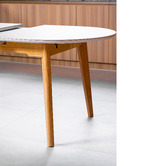 Keys Road Designs Brier Rubberwood Extendable Dining Table