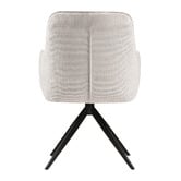Keys Road Designs Karter Swivel Chenille Dining Chairs
