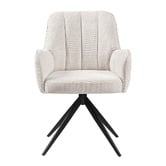 Keys Road Designs Karter Swivel Chenille Dining Chairs