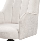 Keys Road Designs Karter Swivel Chenille Dining Chairs
