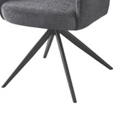 Keys Road Designs Karter Swivel Chenille Dining Chairs