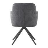 Keys Road Designs Karter Swivel Chenille Dining Chairs