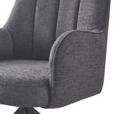 Keys Road Designs Karter Swivel Chenille Dining Chairs