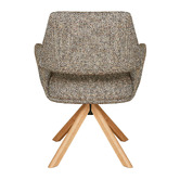Keys Road Designs Kassi Chenille Swivel Dining Chairs