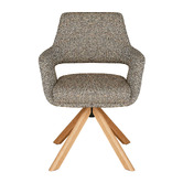 Keys Road Designs Kassi Chenille Swivel Dining Chairs
