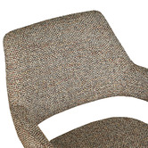 Keys Road Designs Kassi Chenille Swivel Dining Chairs
