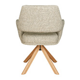 Keys Road Designs Kassi Chenille Swivel Dining Chairs