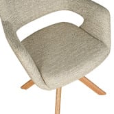 Keys Road Designs Kassi Chenille Swivel Dining Chairs