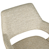 Keys Road Designs Kassi Chenille Swivel Dining Chairs