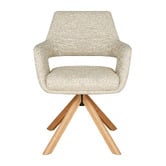 Keys Road Designs Kassi Chenille Swivel Dining Chairs
