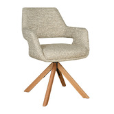 Keys Road Designs Kassi Chenille Swivel Dining Chairs