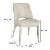 Keys Road Designs Axton Chenille Dining Chairs
