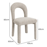 Keys Road Designs Brycen Chenille Dining Chairs