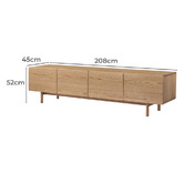 Keys Road Designs 210cm Mylos Entertainment Unit