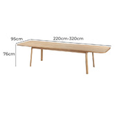 Keys Road Designs Roreigh Extendable Dining Table