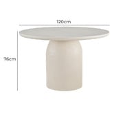 Keys Road Designs Kollins Round Dining Table