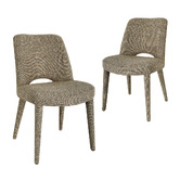 Keys Road Designs Axton Chenille Dining Chairs
