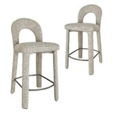 Keys Road Designs 68cm Kydan Chenille Bar Stools