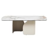 Keys Road Designs Milford Rectangular Ceramic &amp; Glass Coffee Table