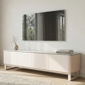 Keys Road Designs 180cm Milford Ceramic &amp; Glass Lowline TV Unit