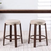 Keys Road Designs 63.5cm Orin Chenille Bar Stools