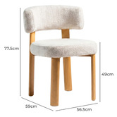 Keys Road Designs Kalina Chenille Dining Chairs