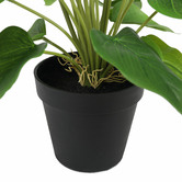 Botanic Artisan 50cm Potted Faux Flowering White &amp; Orange Calla Lily Plant
