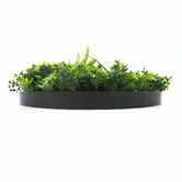 Botanic Artisan 50cm Faux Flowering White Green Wall Disc