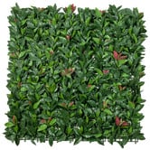 Botanic Artisan 100cm Faux Photinia Hedge Leaf Screen Wall Panel