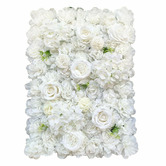 Botanic Artisan 60cm White Faux Mixed Flower Wall Panel