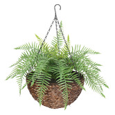 Botanic Artisan 60cm Faux Fern with Hanging Basket