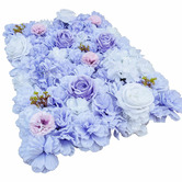 Botanic Artisan 60cm Lilac Faux Mixed Flower Wall Panel