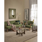 The Home Collective Cooper 3 Seater Upholstered Sofa