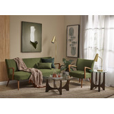 The Home Collective Cooper 3 Seater Upholstered Sofa