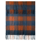 The Home Collective Blue &amp; Orange Lincoln Wool-Blend Throw